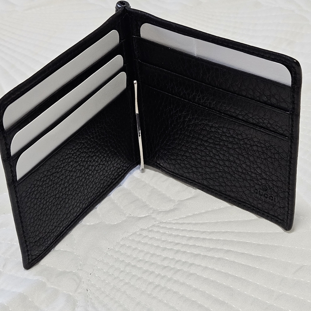 Gucci Soho Leather Money Clip Bifold Wallet - Picture 9 of 9